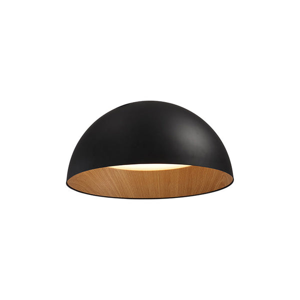 ראפאלו RAPALLO כיפה עץ שחור ישר 40 40W LED