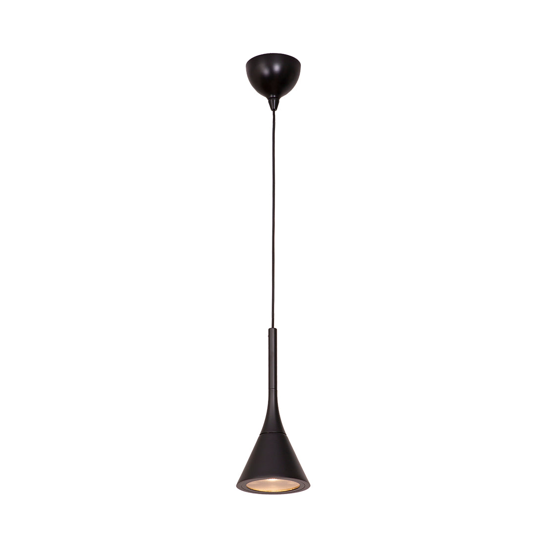 ורונה VERONA קונוס עגול תליה בודד LED 10W - שחור