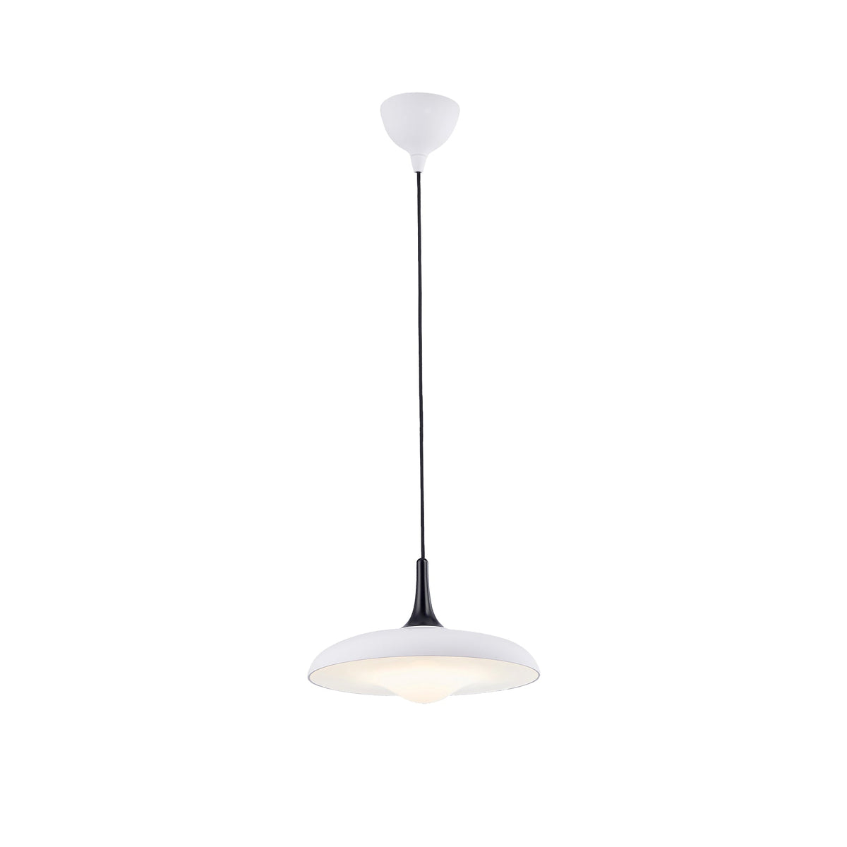 סקאלה SCALA עגול תליה בודד 28 סמ' LED 12W לבן ושחור