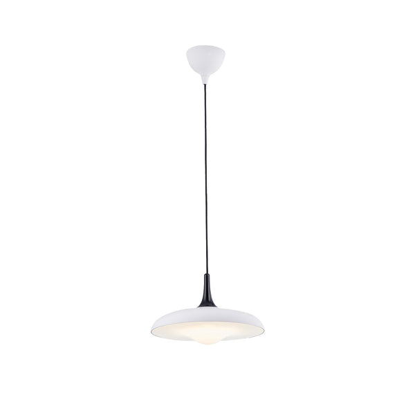 סקאלה SCALA עגול תליה בודד 28 סמ' LED 12W לבן + שחור