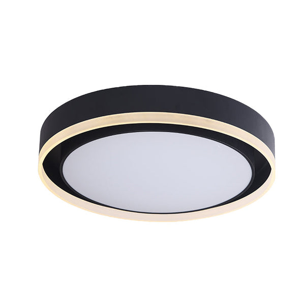 קפרי צמוד עגול קוטר 45 63W LED שחור (כולל שלט 3 הדלקות)