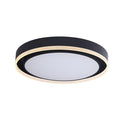 קפרי צמוד עגול קוטר 80 140W LED כולל שלט 3 הדלקות - שחור