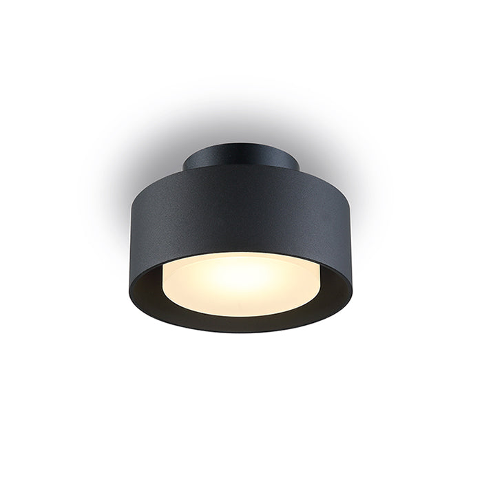 לולה LOLA צמוד צילינדר 15 נמוך 6W LED - שחור