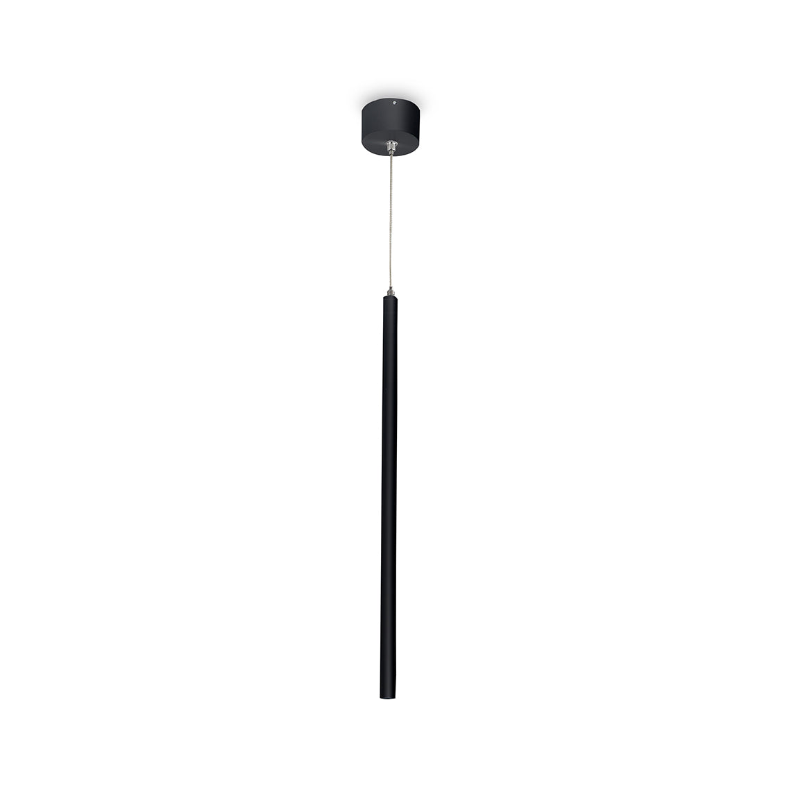 פולו צילינדר תליה דק 1.6 סמ' אורך 40 סמ' LED - שחור