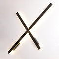 לירי זרוע קיר בודד LED 40W בינוני 1.36 מטר שחור