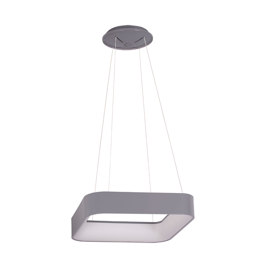 טולדו מרובע תליה קטן LED 56W - אפור