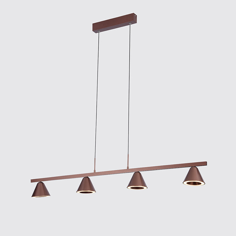 קפלו תליה רביעיה 110 סמ' LED 42W - קפה נחושת
