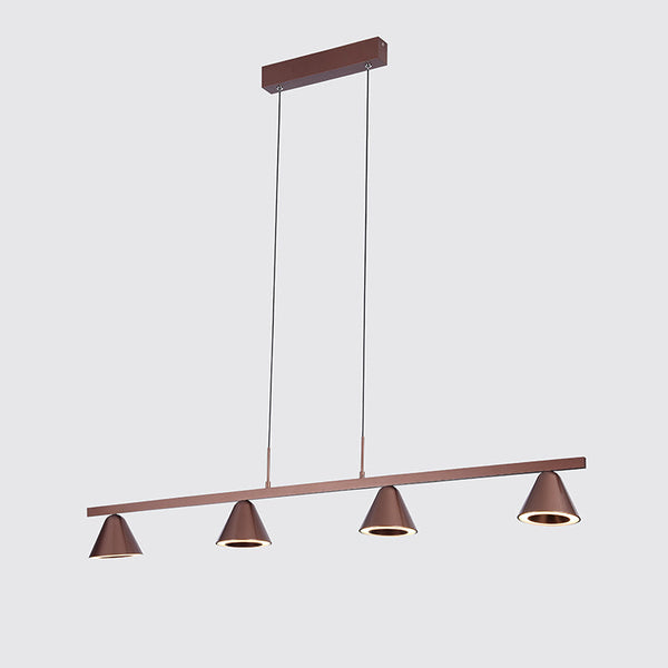 קפלו תליה רביעיה 110 סמ' LED 42W קפה / נחושת