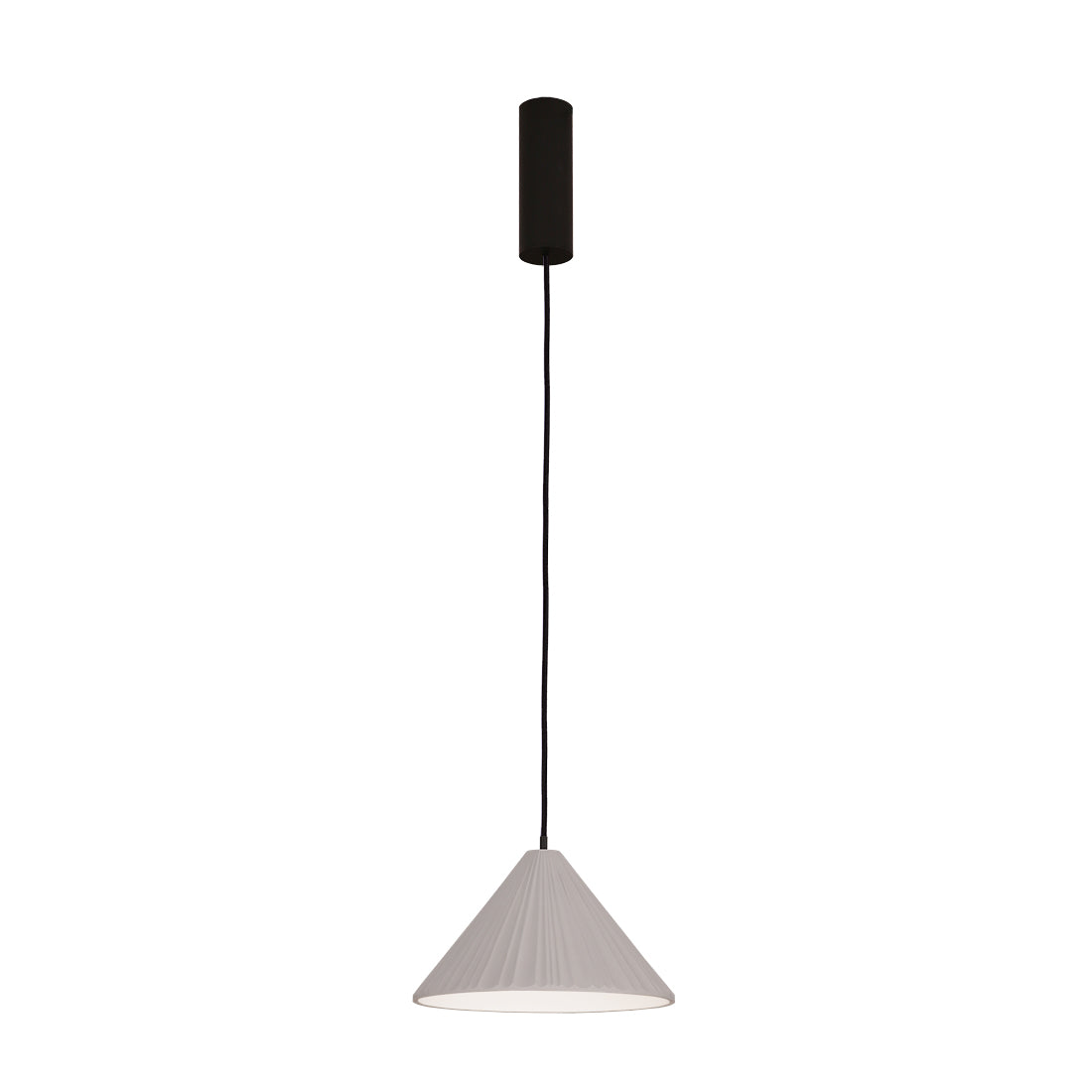 פליסה תליה קוטר 28 סמ' LED 12W - אפור