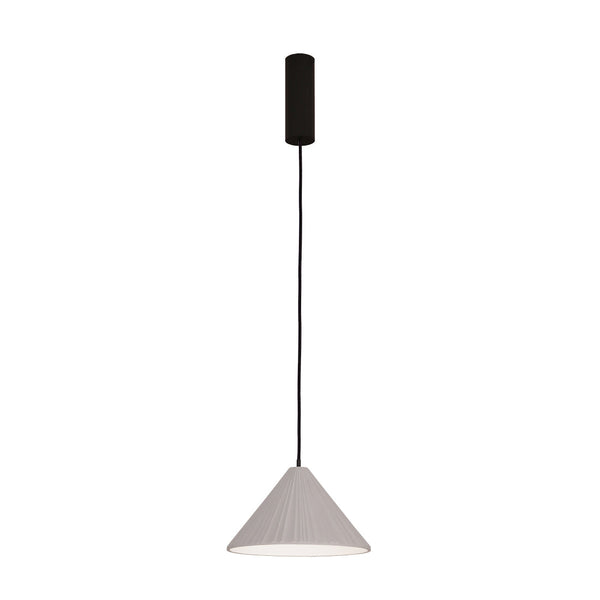 פליסה תליה קוטר 28 סמ' LED 12W אפור