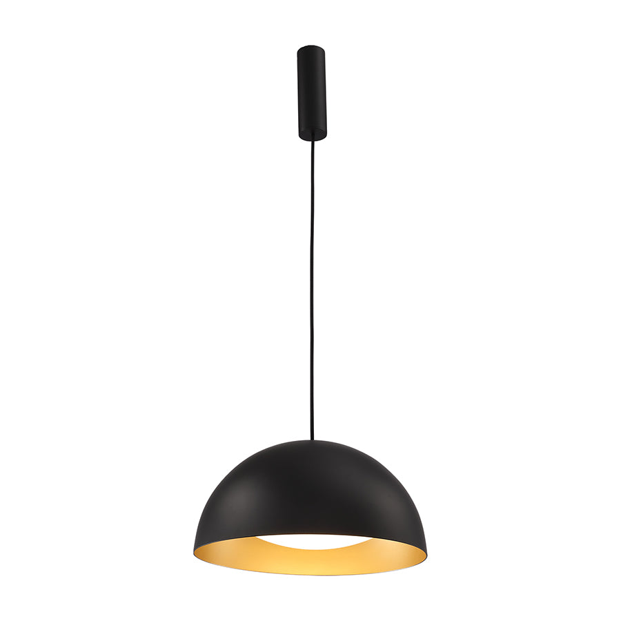 סאנרמו SANREMO תליה חצי כדור 60 LED 60W שחור וזהב
