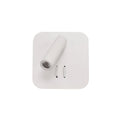 קאווה CAVA קיר מרובע 2 הדלקות LED 9W - לבן